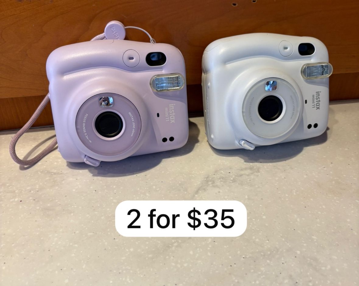 2 Instax Mini 11 Cameras