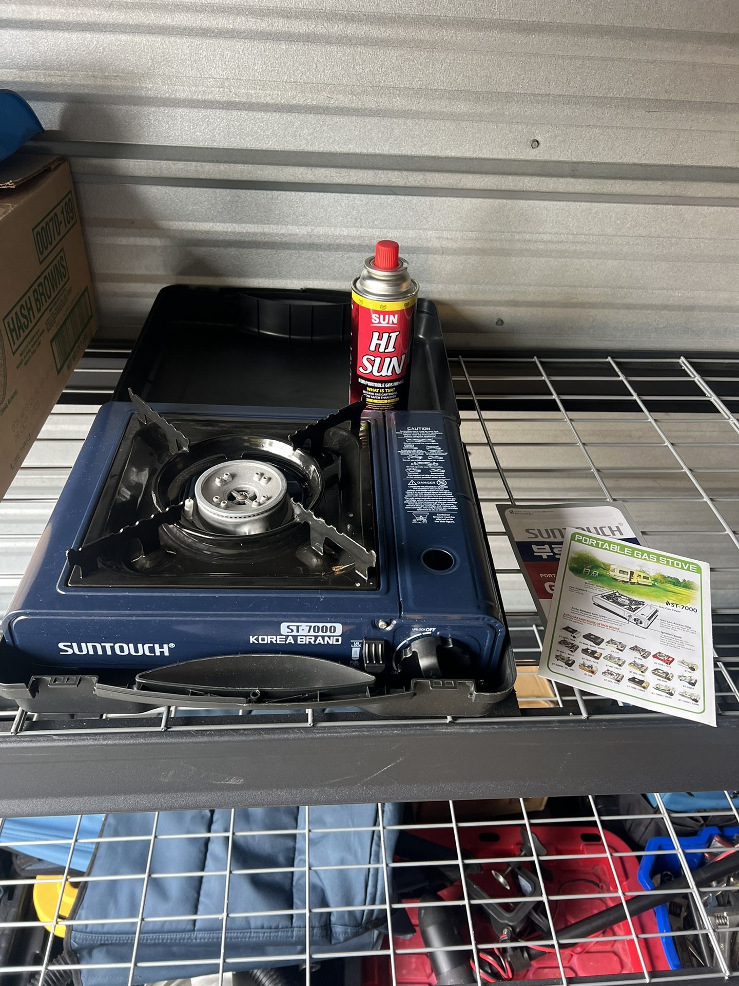 New Suntouch Portable Gas Stove with Case (ST-7000 Blue)