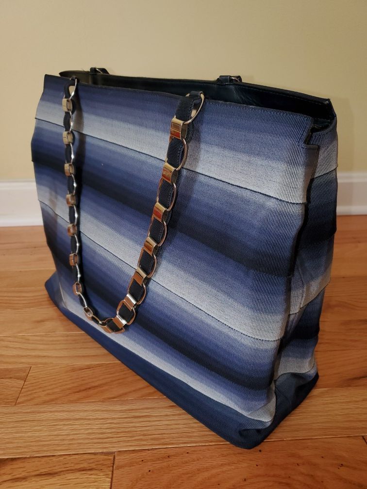 Authentic Salvatore Ferragamo Canvas Large Tote Bag (AU-21 6688)