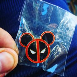 Deadpool Mickey Head Soft Enamel Fantasy Pin Disney Pin Trading Fan Design