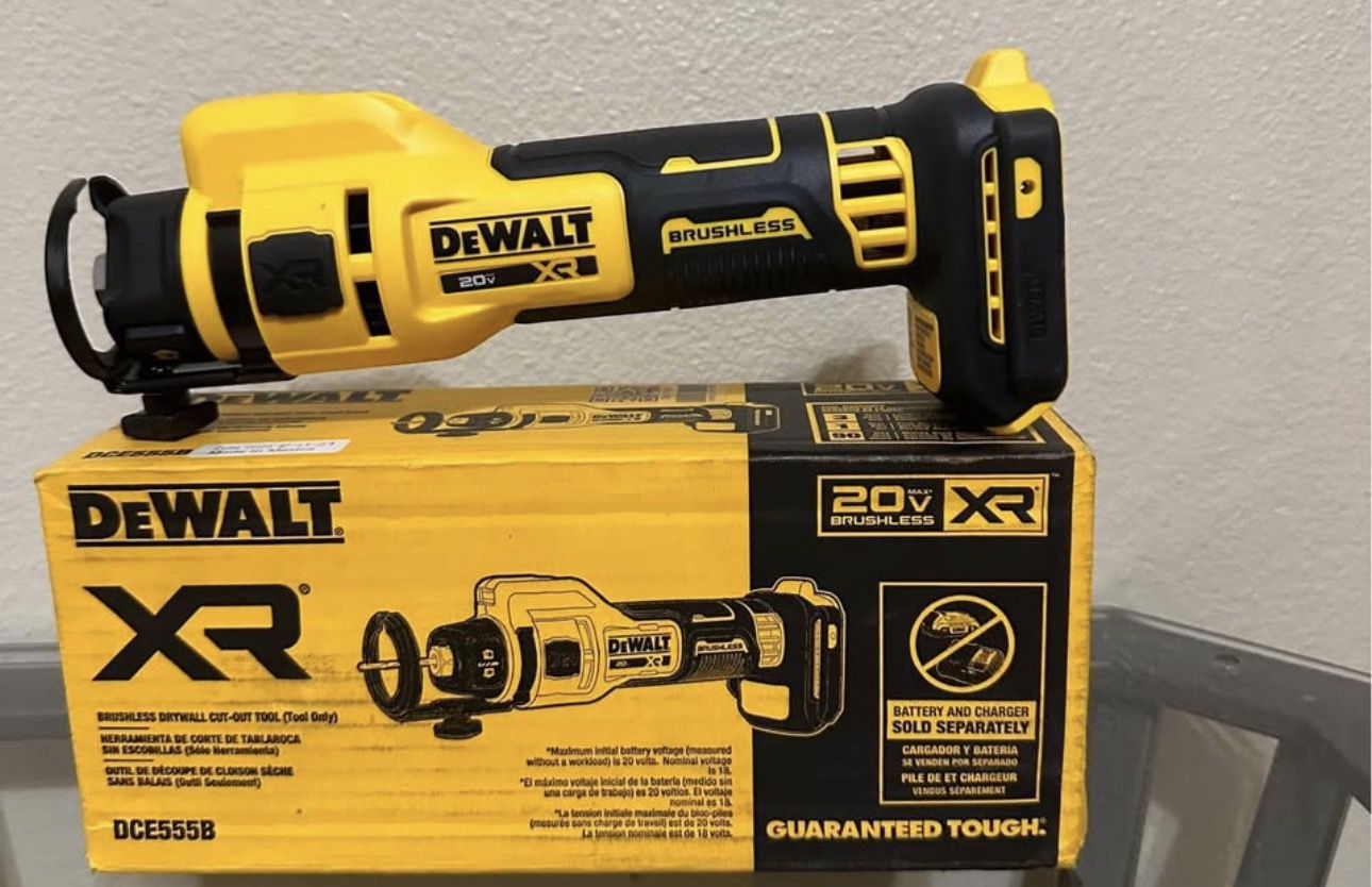 New Dewalt ROTARY Drywall Cut-Out XR 20V Lithium-Ion CordlessTool (Tool Only)