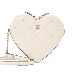 Victoria’s Secret Heart Crossbody Bag cream