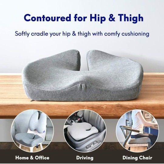 Pressure Relief Seat Cushion for Long Sitting Hours on Office/Home