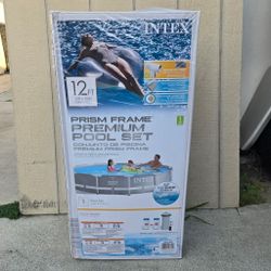 INTEX POOL  / ALBERCA 12FT X 30IN METAL FRAME 