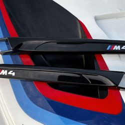 BMW M4 Oem Black Fender Trim 