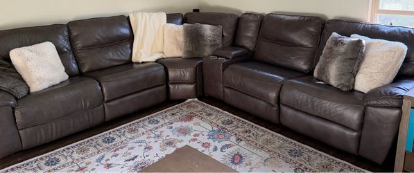 Sectional Soft Leather Sofa