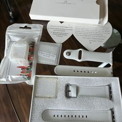 Apple Watch 38mm Leather Band & Screen Cover Protection 