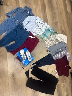 Boys 18-month clothing sets and size 5 sneakers