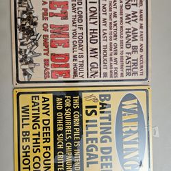 Hunting & Prayer Signs