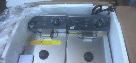 Chef Dual Tank Commercial Electric Deep Fryer
