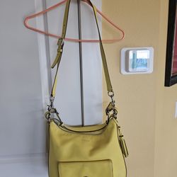 Yellow  Coach Handbag.  