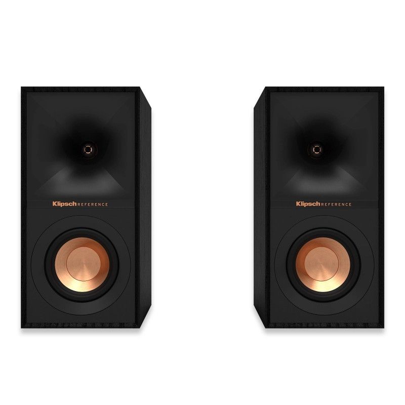 Klipsch Reference R-40M Bookshelf Speakers (Pair) - New Tractrix Horn, Spun-Copper Woofers