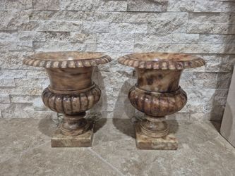 Antique Marble Lamps.