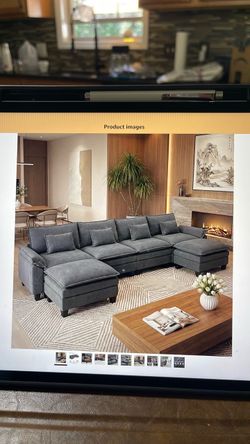Oversized modular sectional sofa