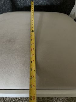 Wide White Chair