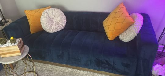 Lounge blue couch