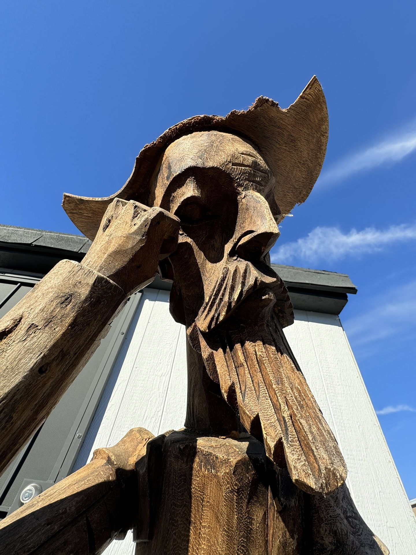 Don Quixote carved Wooden Sculpture