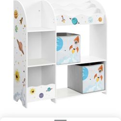 SONGMICS Toy and Book Organizer for Kids,