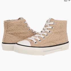 Blowfishew Malibu Kimber High-Top Teddy Sherpa Sneakers 8.5 or 7 women NEW