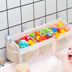3 Compartment Bath Toy Holder