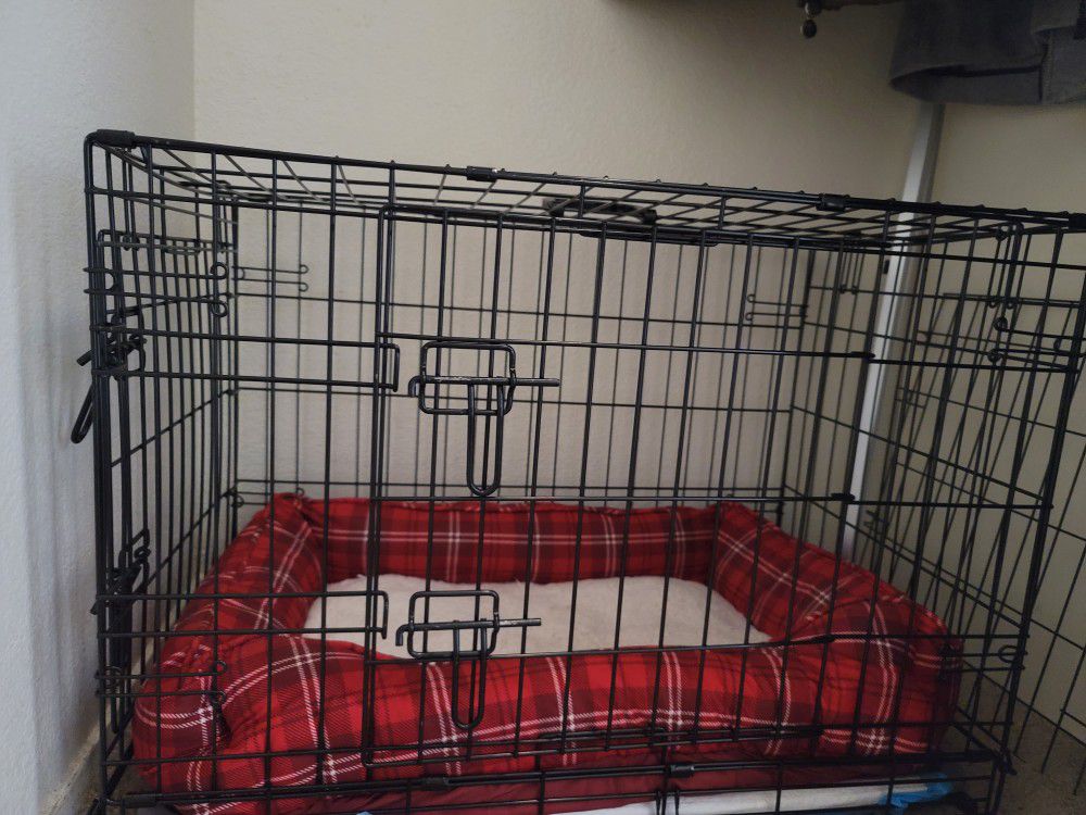 Wire Collapsable Dog Crate (Medium)