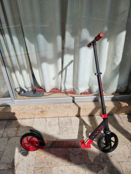 Medium Size Red And Black Scooter