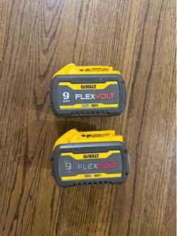 2 Dewalt FlexVolt 9.AH Batteries