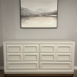 Cream Wood Dresser