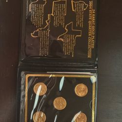 24 Karat Gold Plated 2004 State  Quarter Collection