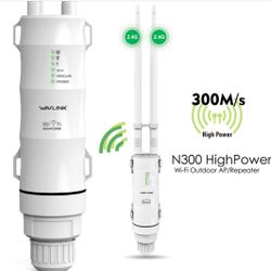 WAVLINK AERIAL HS2 – N300 High Power Outdoor Wireless AP/Range Extender/Router with PoE and High Gain Antennas