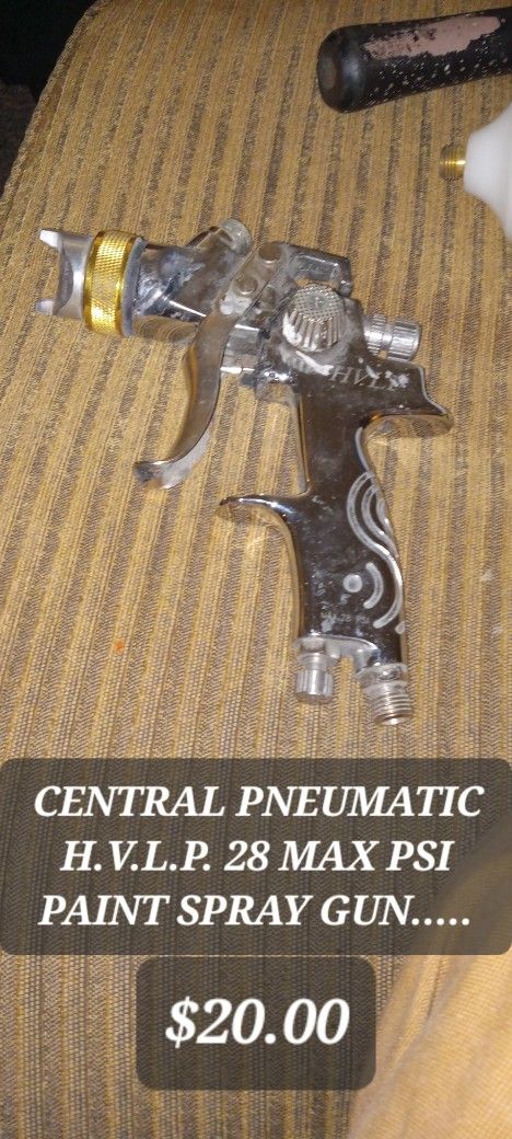 CENTRAL PNEUMATIC/H.V.L.P./ 23psi. Max/ Pneumatic Paint Sprayer