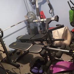 Workout Bench And Weights  Some Brand New  Or Best Offer
