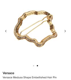 Versace Medusa Shape Embellished Hair Pin Versace | Accessories | Versace Medusa Shape Embellished  main image 3