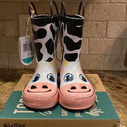 New Toddler Size 9T Western Chief Cow Rain boots-FIRM
