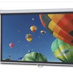 Projecta - Model B 94 Inch Pull-Down Screen - Silver
