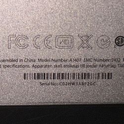 MacBook Pro 13 Inch, Late 2011 Read More Specs Below 