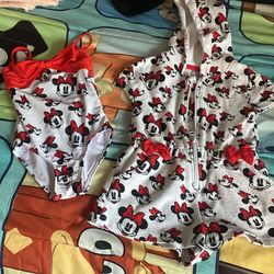 Mickie Mouse Bathing Suit And Cover 