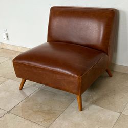 Huxley Cognac Mid Century Accent Chair