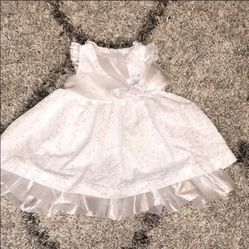Iris & Ivy Fancy White Dress 12 Months
