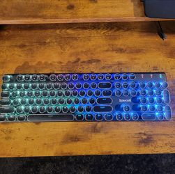 Wireless Typewriter Keyboard with LGB Backlight
