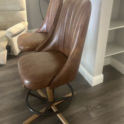 Faux Leather Bar Stools $50 Both