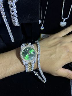 5mm Iced Out Diamond Tennis Bracelet ✨❄️🥶