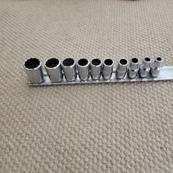 Snap On 1/4 Scoket Set