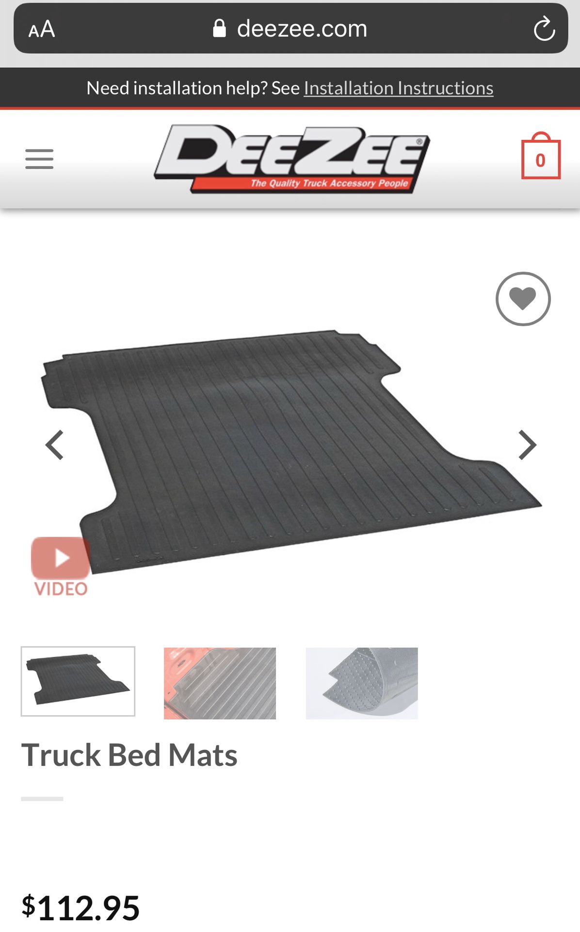 Truck bed mat NEW For Cadarodo Or Canyon