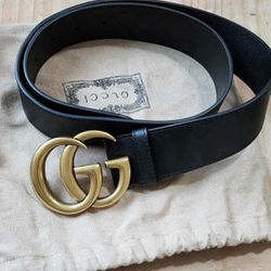 Authentic Gucci Leather Vintage Belt 