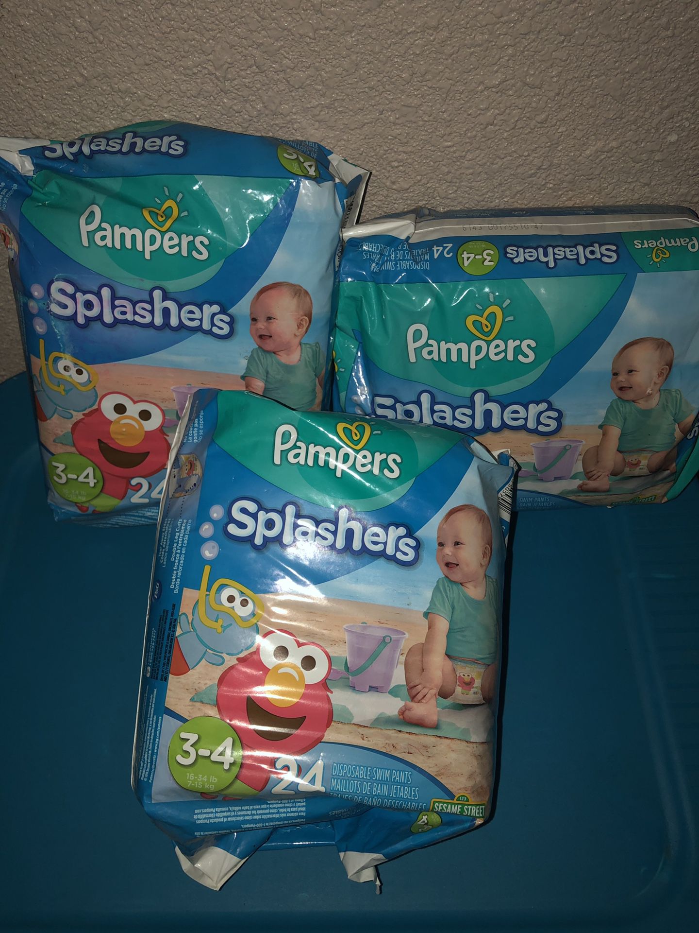 Pampers splashers size 3-4