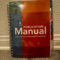 Publication Manual (OFFICIAL) 7th Edition of the American Psychological Association Seventh Edition By American Psychological Association