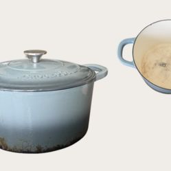 Blue Dutch oven pot