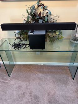 Vizio Sound Bar System With Subwoofer, remote, power cables, and wire