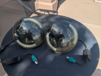 Pair 7" LED Headlights